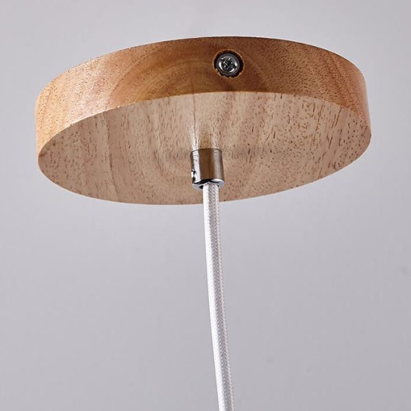 Japanese Wabi Sabi Yellow Travertine Cylinder 1-Light Pendant Light - Image 6