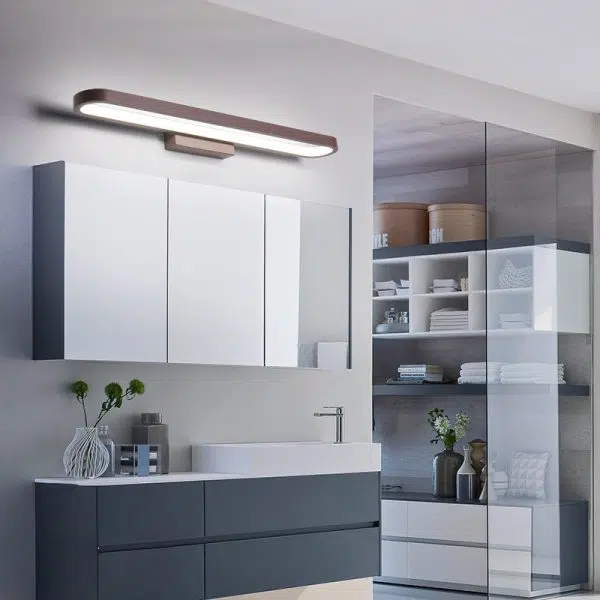 European Minimalist Circular Aluminum Vanity Light LED Mirror Front Wall Sconce Lamp - Image 20