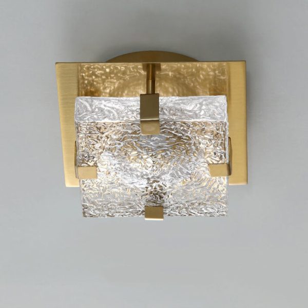 Nordic Luxury Crystal Cube LED Semi-Flush Mount Ceiling Light - Image 7