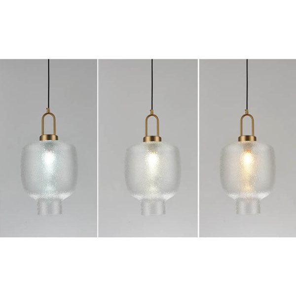 Nordic Light Luxury Oval Clear Glass 1-Light Pendant Light - Image 10