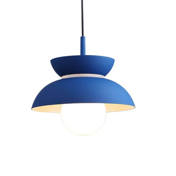 Nordic Minimalist Color Solid Aluminum 1-Light Pendant Light - Image 11