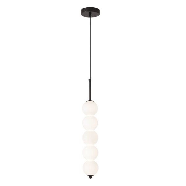Nordic Creative Brass Spherical Glass Long Strip LED Pendant Light - Image 24