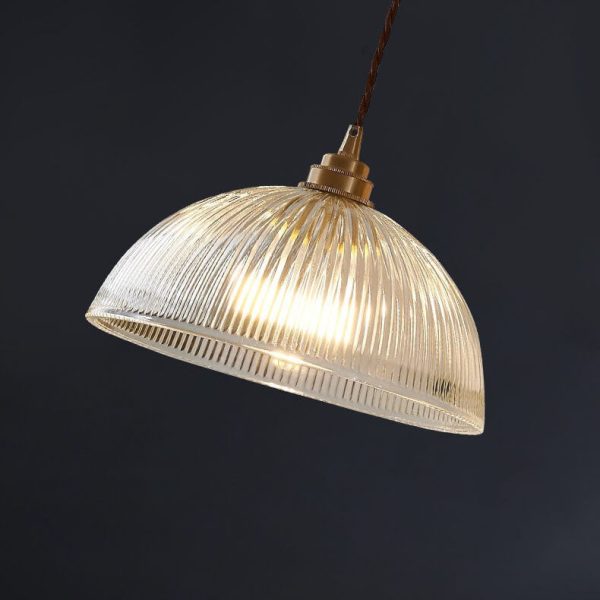 Modern Simple Clear Glass Dome Pot Lid 1-Light Pendant Light - Image 10