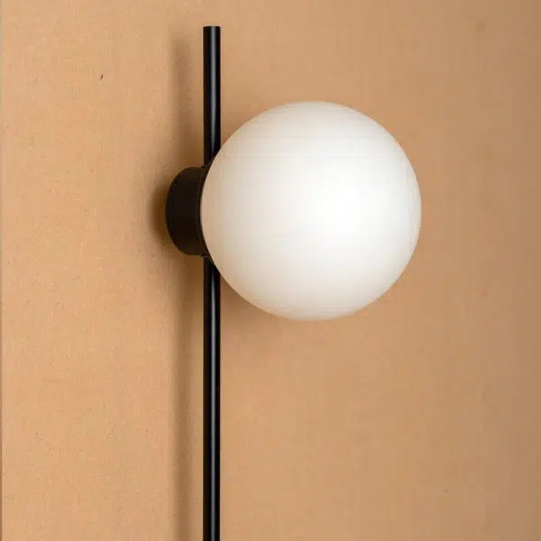 Minimalist Long Pole Glass Globe1-Light Wall Sconce Lamp - Image 7