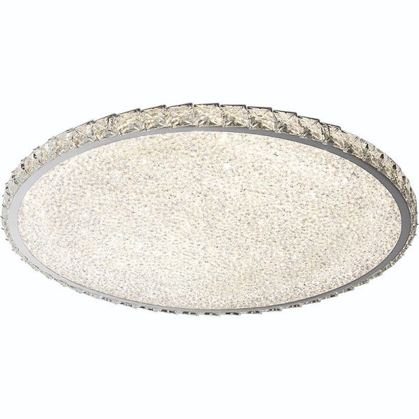 Modern Luxury Stainless Steel Crystal Round Square Rectangular LED Flush Mount Ceiling Light For Living Room - Image 26