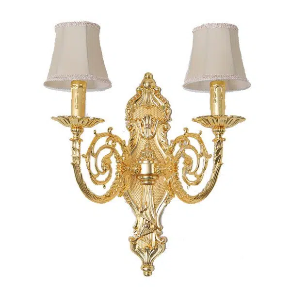 European Candlestick Shape Crystal 3-Light Wall Sconce Lamp - Image 7