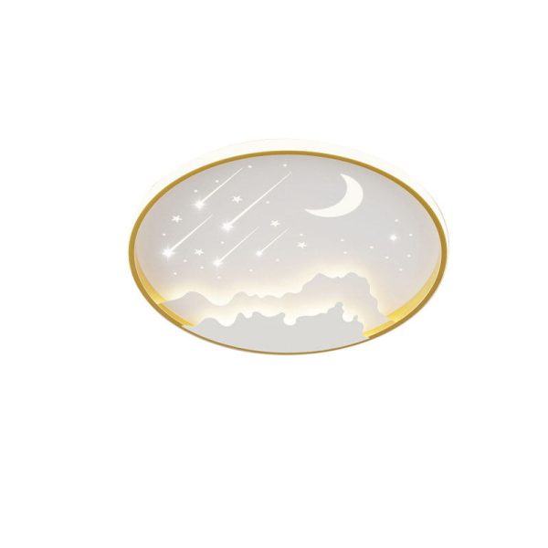 Modern Simplicity Iron Round Children LED Flush Mount Ceiling Light For Bedroom - Image 12