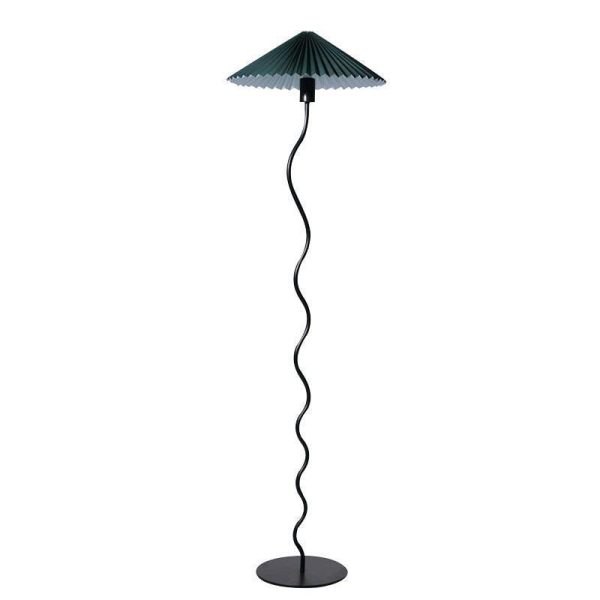 Vintage Fabric Pleated Shade 1-Light Standing Floor Lamp - Image 13