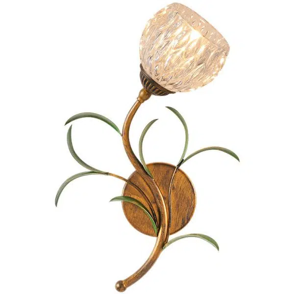 Modern Minimalist Art Glass Flower 1/2-Light Wall Sconce Lamp - Image 9