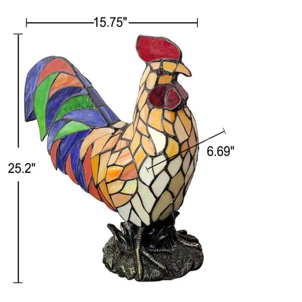 Tiffany Stained Glass Attack Styling Design LED Table Lamp - Image 4