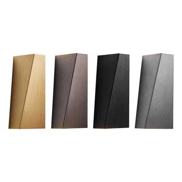 Modern Minimalist Brushed Aluminum Geometric Square LED Wall Sconce Lamp - Image 13