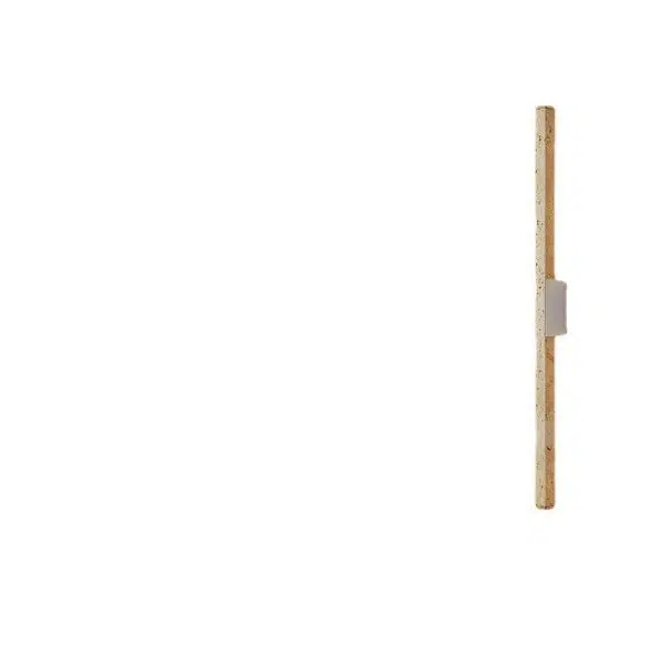 Japanese Wabi-Sabi Yellow Travertine Wood Long Strip LED Wall Sconce Lamp - Image 18