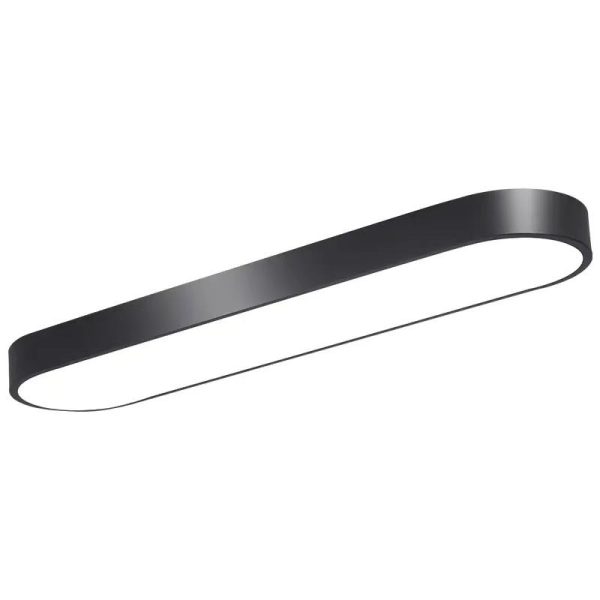 Modern Minimalist Elliptical Strip Iron Acrylic LED Flush Mount Ceiling Light For Hallway - Image 29