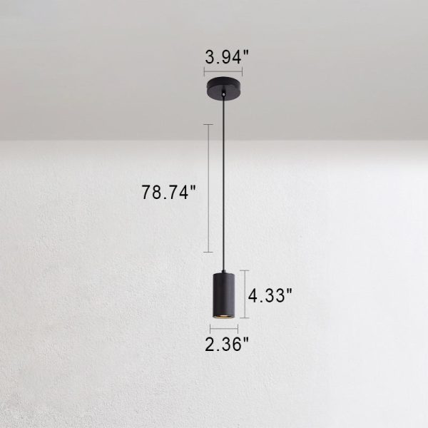 Nordic Minimalist Column Iron Mini 1-Light Pendant Light - Image 13