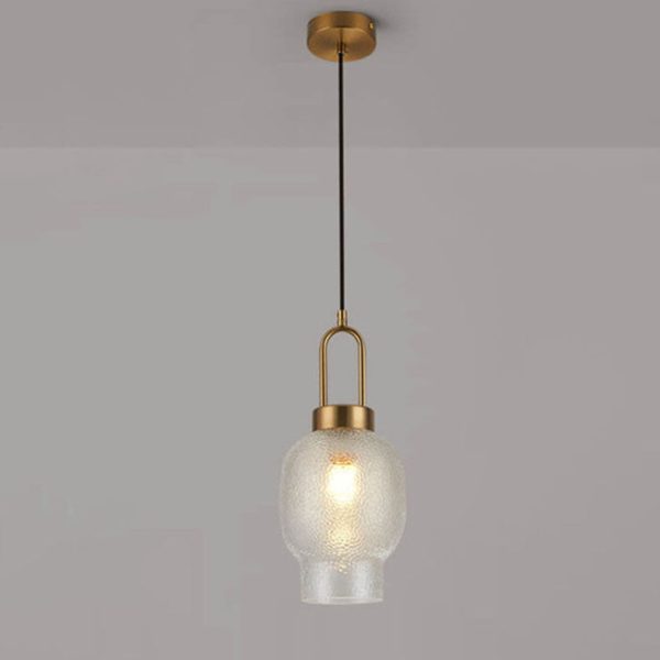 Nordic Light Luxury Oval Clear Glass 1-Light Pendant Light - Image 12