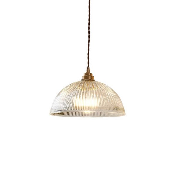 Modern Simple Clear Glass Dome Pot Lid 1-Light Pendant Light - Image 12