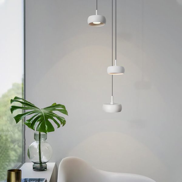 Nordic Minimalist Dome Aluminum LED Retractable Pendant Light - Image 14