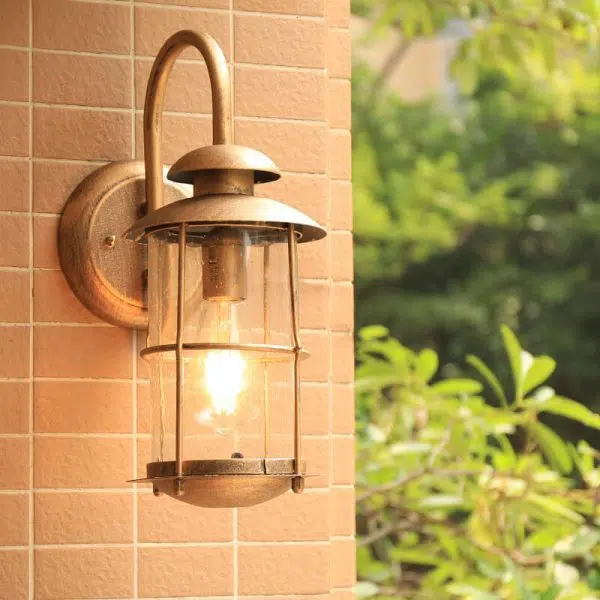 European Industrial Vintage Waterproof Outdoor Iron Glass 1-Light Wall Sconce Lamp - Image 12