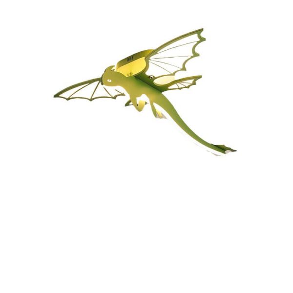 Contemporary Creative Acrylic Cartoon Dinosaur LED Semi-Flush Mount Ceiling Light For Bedroom - Image 14