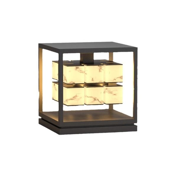 Modern Simplicity Waterproof Stainless Steel PC LED Solar Post Lamp Lawn Light For Garden - Image 14