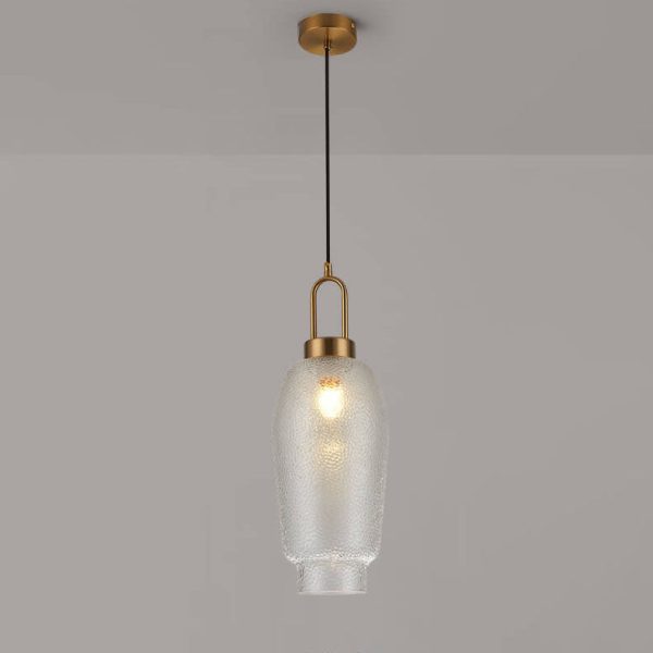 Nordic Light Luxury Oval Clear Glass 1-Light Pendant Light - Image 14