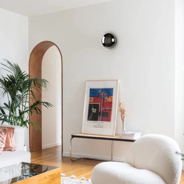 Modern Simplicity Meteorite Semicircle Metal LED Wall Sconce Lamp For Bedroom - Image 17