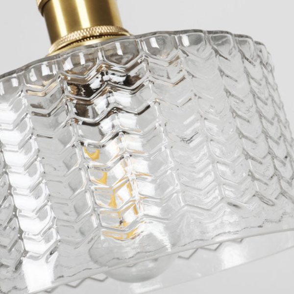 Japanese Vintage Brass Glass Round Jar 1-Light Pendant Light - Image 11