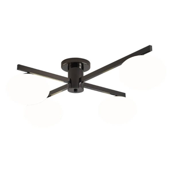 Nordic Light Luxury Glass Ball Iron Bracket 3/4/5 Light Semi- Flush Mount Ceiling Light - Image 18