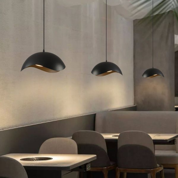 Nordic Minimalist Dome Wave Design LED Pendant Light - Image 19