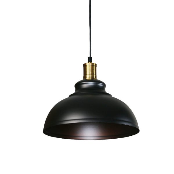Industrial Simple Dome Round Pot Lid Iron 1-Light Pendant Light - Image 21