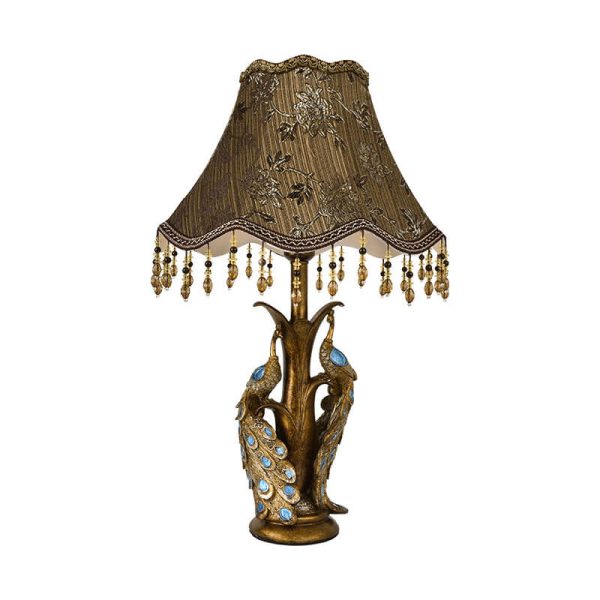 Modern Light Luxury Retro Tassel Resin 1-Light Table Lamp - Image 3