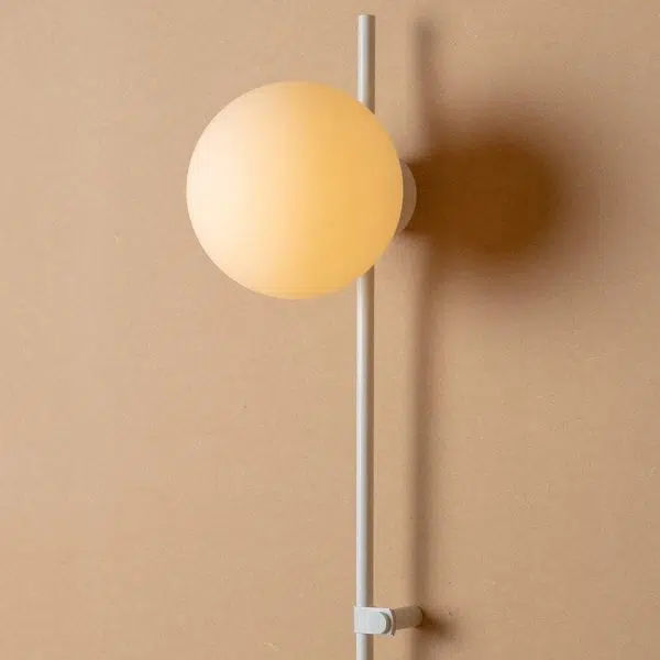 Minimalist Long Pole Glass Globe1-Light Wall Sconce Lamp - Image 6