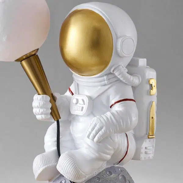 Contemporary Creative Cartoon Astronaut Resin ABS 1-Light Wall Sconce Lamp For Bedroom - Image 9