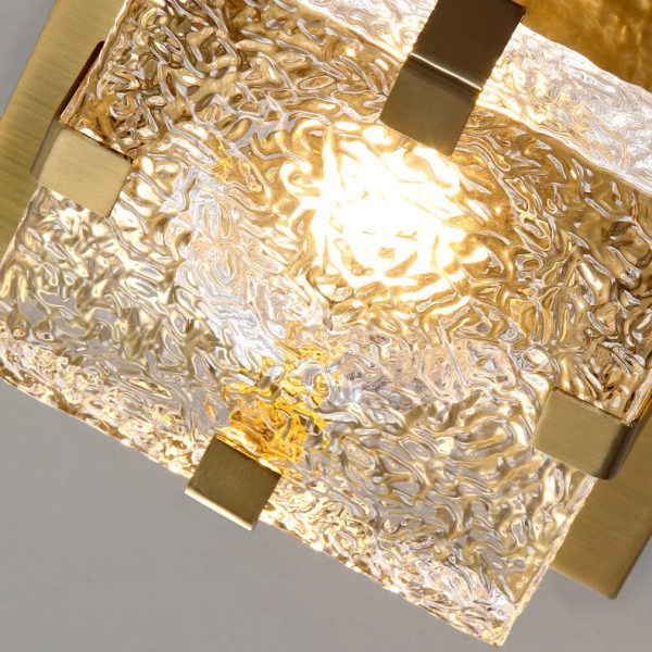Nordic Luxury Crystal Cube LED Semi-Flush Mount Ceiling Light - Image 5