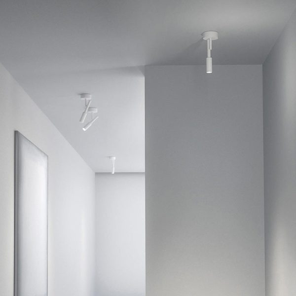 Minimalist Spotlight Rotatable LED Semi-Flush Mount Ceiling Light - Image 20