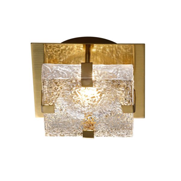 Nordic Luxury Crystal Cube LED Semi-Flush Mount Ceiling Light - Image 3