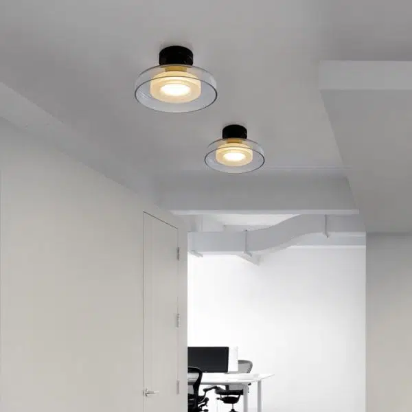 Nordic Vintage Round Hardware Glass LED Wall Sconce Lamp - Image 14