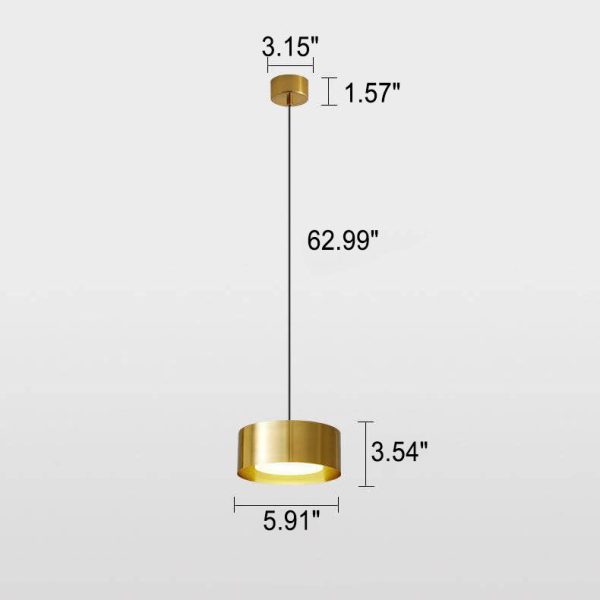 Modern Minimalist Round Head Iron LED Pendant Light - Image 14