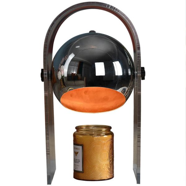 Vintage Acrylic Glass Dome Shade Aromatherapy Melting Wax Table Lamp - Image 2