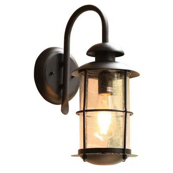 European Industrial Vintage Waterproof Outdoor Iron Glass 1-Light Wall Sconce Lamp - Image 14