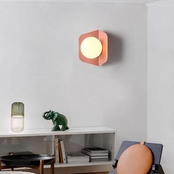 Glass Ball 1-Light Single Globe Sconce Lamp - Image 2