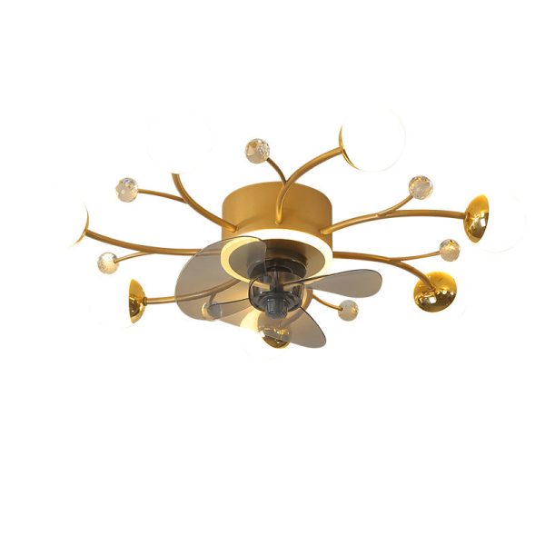 Nordic Light Luxury Creative 5/7-Light LED Flush Mount Fan Light - Image 16