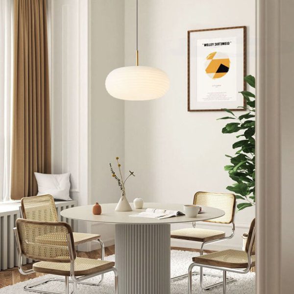 Modern Cream Style Apple All-Copper LED Pendant Light - Image 3