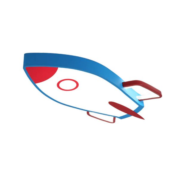 Cartoon Rocket-shaped Aluminum LED Flush Mount Ceiling Light - Image 5