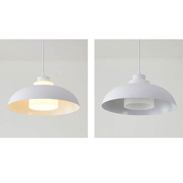 Modern Solid Color Macaron Acrylic Aluminum 1-Light Pendant Light - Image 29