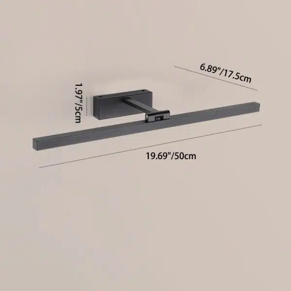 Modern Minimalist Long Iron Aluminum PC LED Vanity Light Wall Sconce Lamp For Bathroom - Image 5