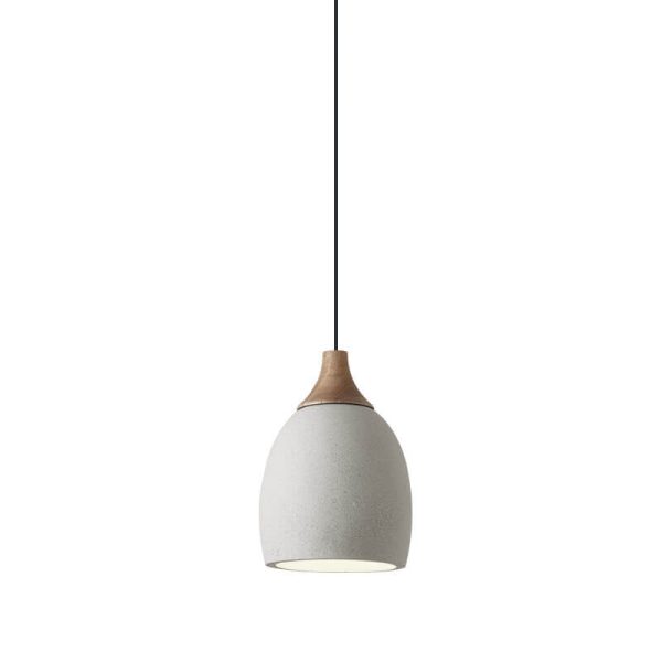 Minimalist Cement Dome 1-Light Pendant Light - Image 7