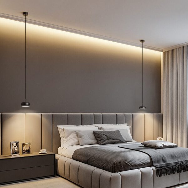 Nordic Minimalist Dome Aluminum LED Retractable Pendant Light - Image 15