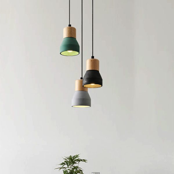 Nordic Cement Tapered 1-Light Mini LED Pendant Light - Image 15