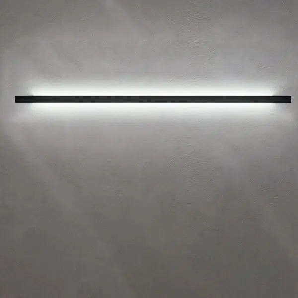 Modern Simplicity Long Strip Aluminum Silicone LED Wall Sconce Lamp - Image 4